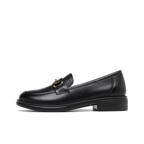 RED DRAGONFLY Loafers Women's Low-Top Black