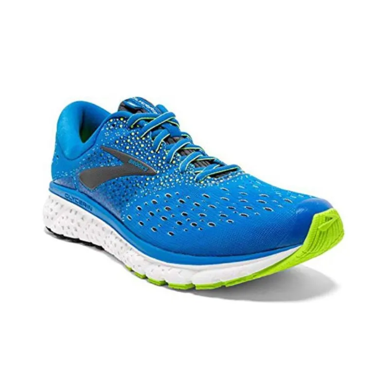 Brooks Glycerin 16 Cushioning And Breathable Low Top Running Shoes Men's Blue-2