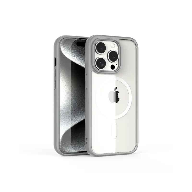 GAAOGKK Transparent Magnetic Silicone Impact Resistant Phone Cases Compatibility IPhone15/Pro/proma Apple-4