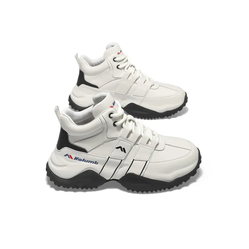 KOLUMB Mid Top Casual Shoes Men's White-1