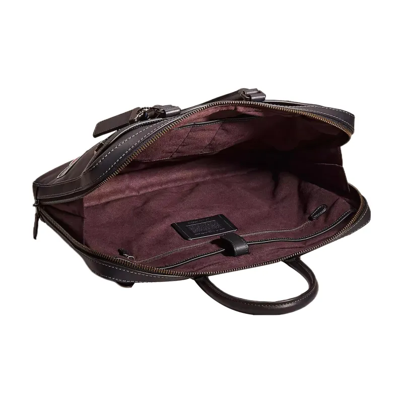 COACH Metropolitan Glove Tanning Laptop Bag Briefcase Handbag Large Size Men's Midnight Navy Matte Black Copper-2