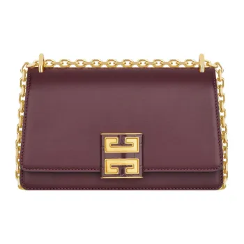 GIVENCHY Calfskin Shoulder Bag Crossbody Bag Small Size Women's Rogue Red