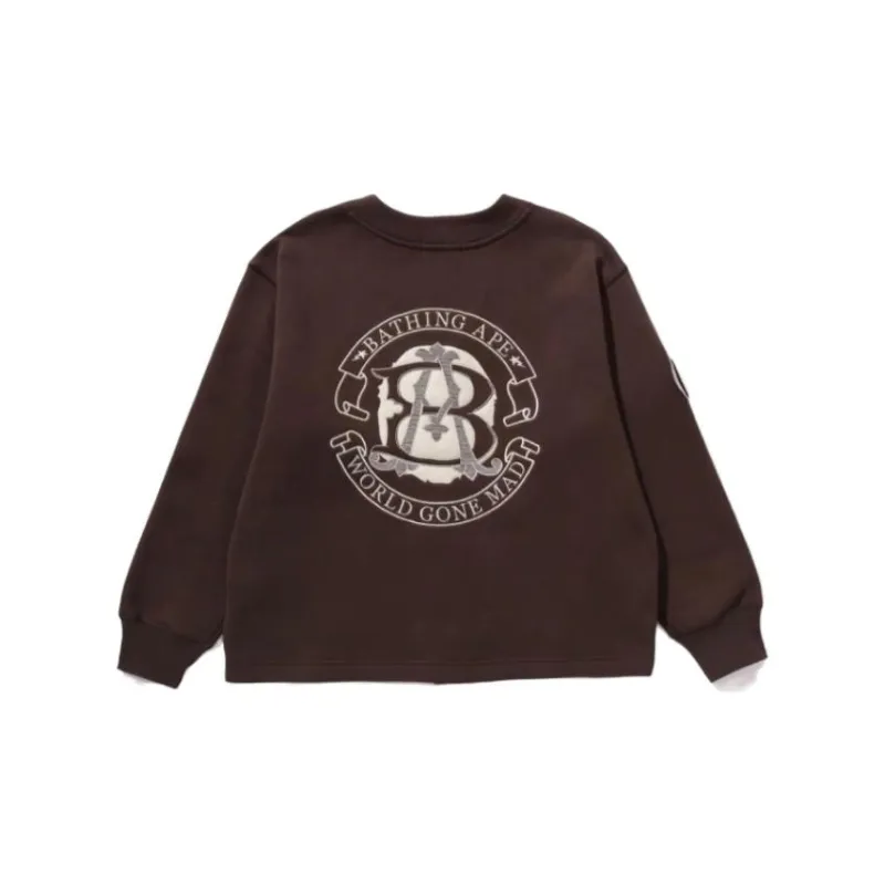 Bape College Badges Sweat Cardigan-3