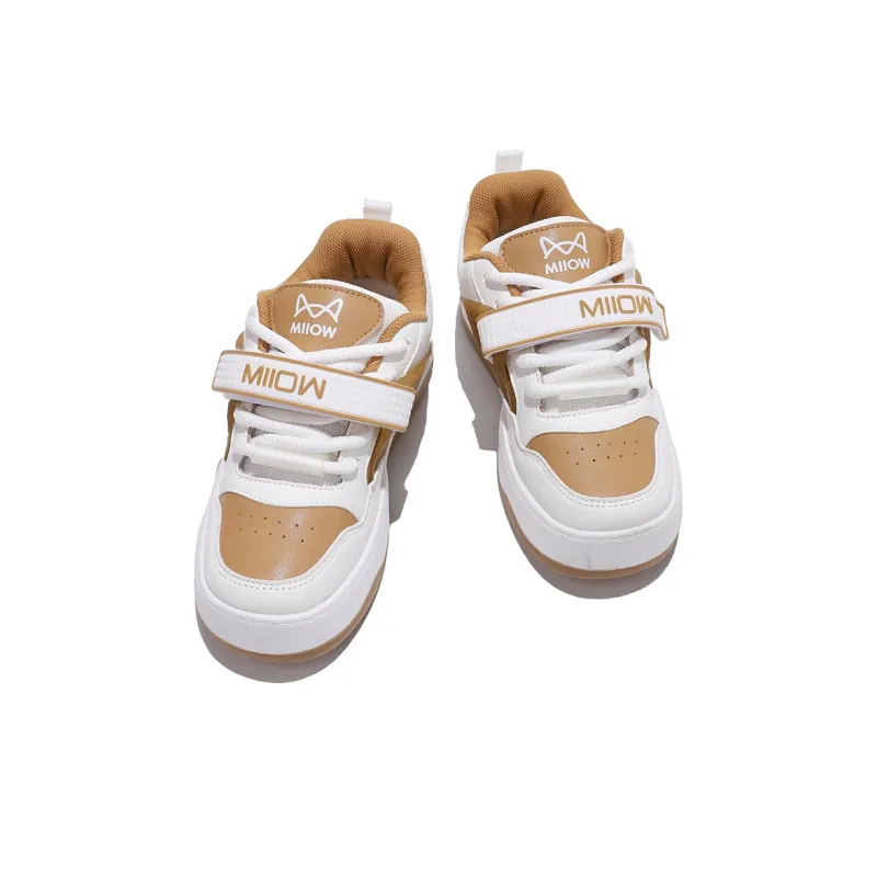 MIIOW Trend Party Series Coverage Wear Resistant Lightweight Height Increasing Low Top Skateboard Shoes Women's-18
