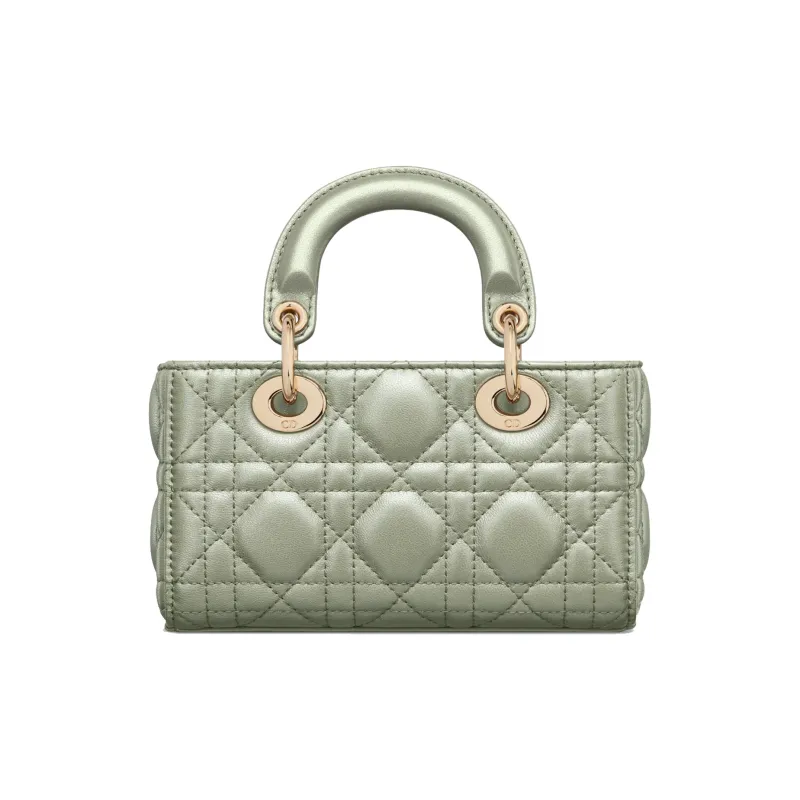 DIOR Lady D-JOY Sheepskin Crossbody Handbags Extra Mini Women's Light Cactus Green-4