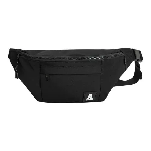 Anta Canvas Shoulder Bag Crossbody Bag Canvas Bag Sling Bag Fanny Pack Regular Unisex Basic Black