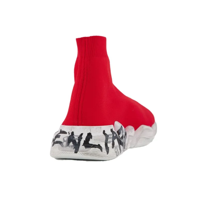 Balenciaga Speed 2.0 Graffiti Red White-3