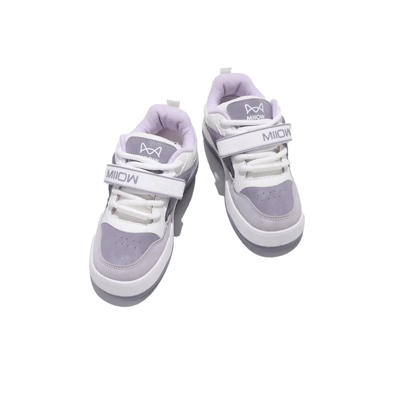 MIIOW Trend Party Series Coverage Wear Resistant Lightweight Height Increasing Low Top Skateboard Shoes Women's-11