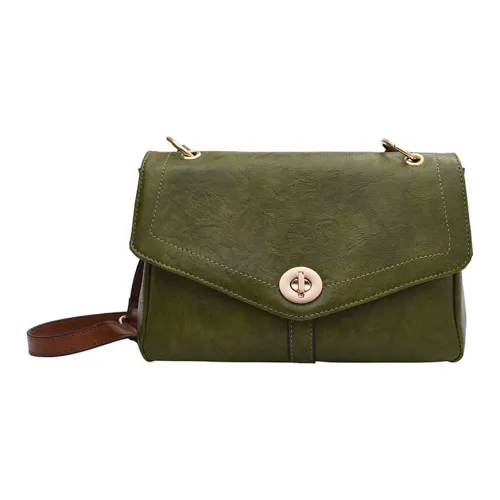 NOMK PU Small Square Bag Shoulder Bag Crossbody Bag Regular Women's Green/Black/Brown