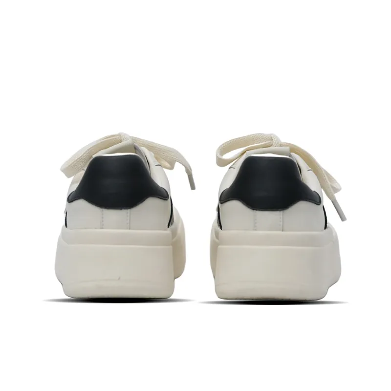 EYGPAP Skateboard Shoes Women's Low Top Black/Beige-2