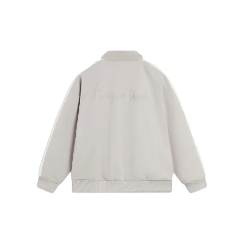 LiNing Jacket Men's Mixed Color Sichuan Stone Gray Beige White-1