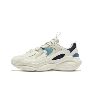 Erke Chasing The Light Wear Resistant Low Top Casual Shoes Men's Microcrystal White Strait Blue