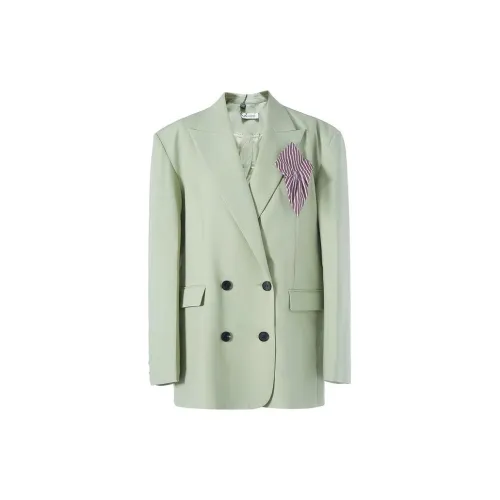 Short Sentence Business Suits Women's Green