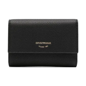 EMPORIO ARMANI Polyester Wallet Women's Black
