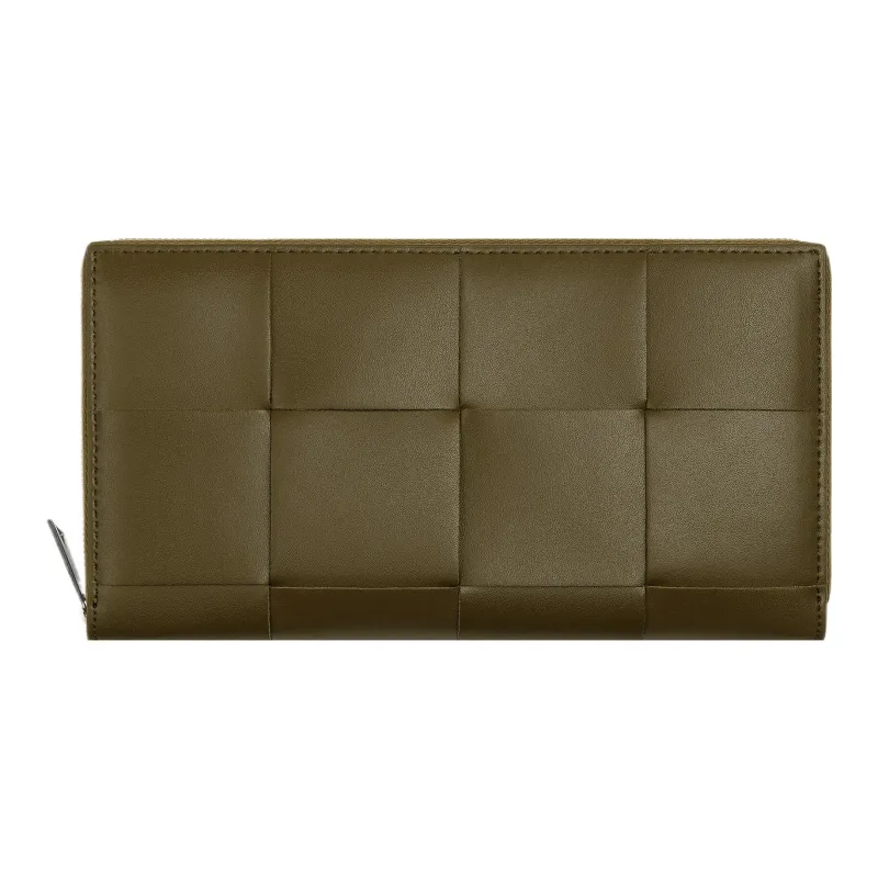 Bottega Veneta Intrecciato Cow Leather Card Holder, Wallet Regular Men's Mud Brown-1