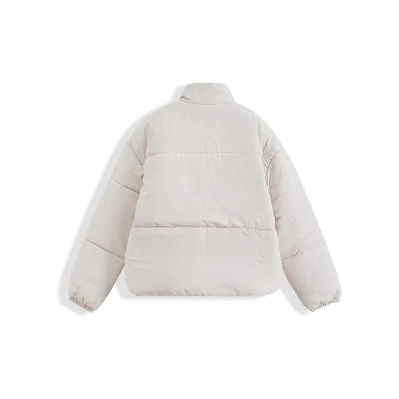 I'm David Puffer Jacket Coat Unisex Ecru-1