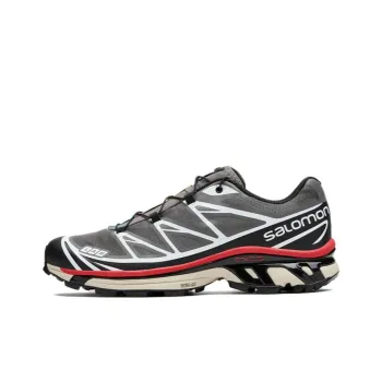 SALOMON XT 6 'Pewter Black Aurora Red'