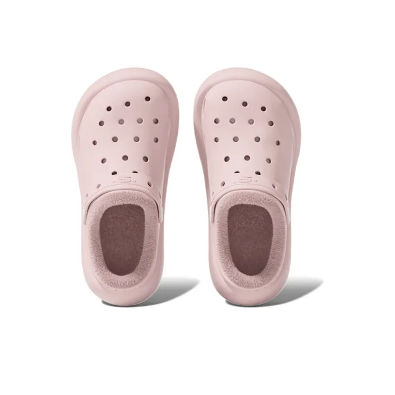 CHIKOKU Fleece Hole Cotton Slippers Clogs Unisex-7