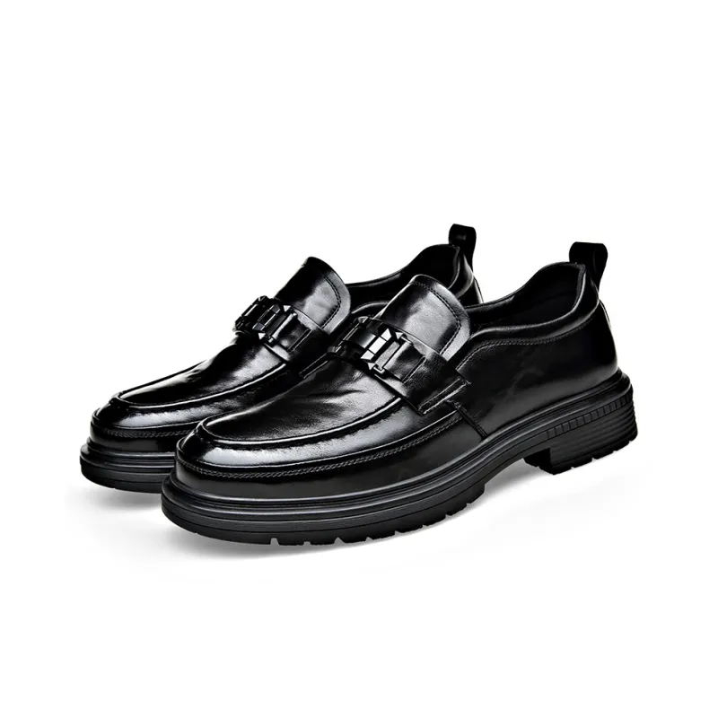 Romon Loafers Men Black Brown-20