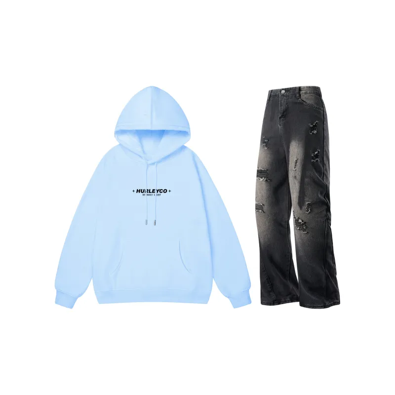 Hurley Sweatshirt Sets Unisex-18