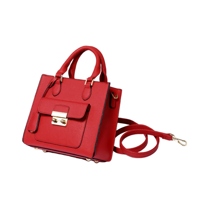 Versman Handbags China Red, Comes With Shopping Bag-1