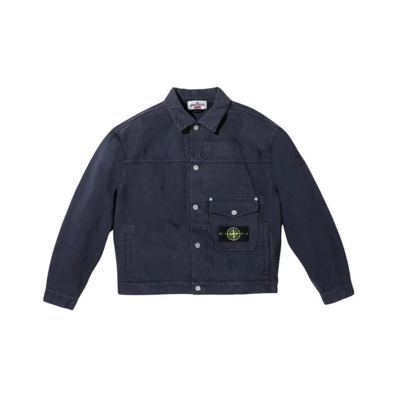Supreme Stone Island Denim Trucker Jacket - Cheap Rcj Jordan Outlet