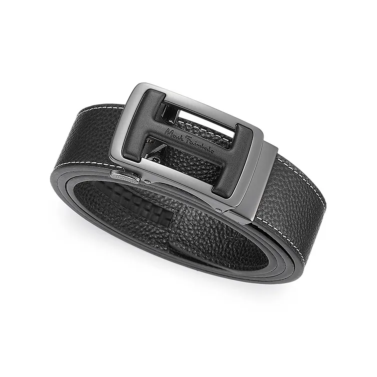 FAIRWHALE Cow Leather Leather Belts Men's Width 3.5CM-9