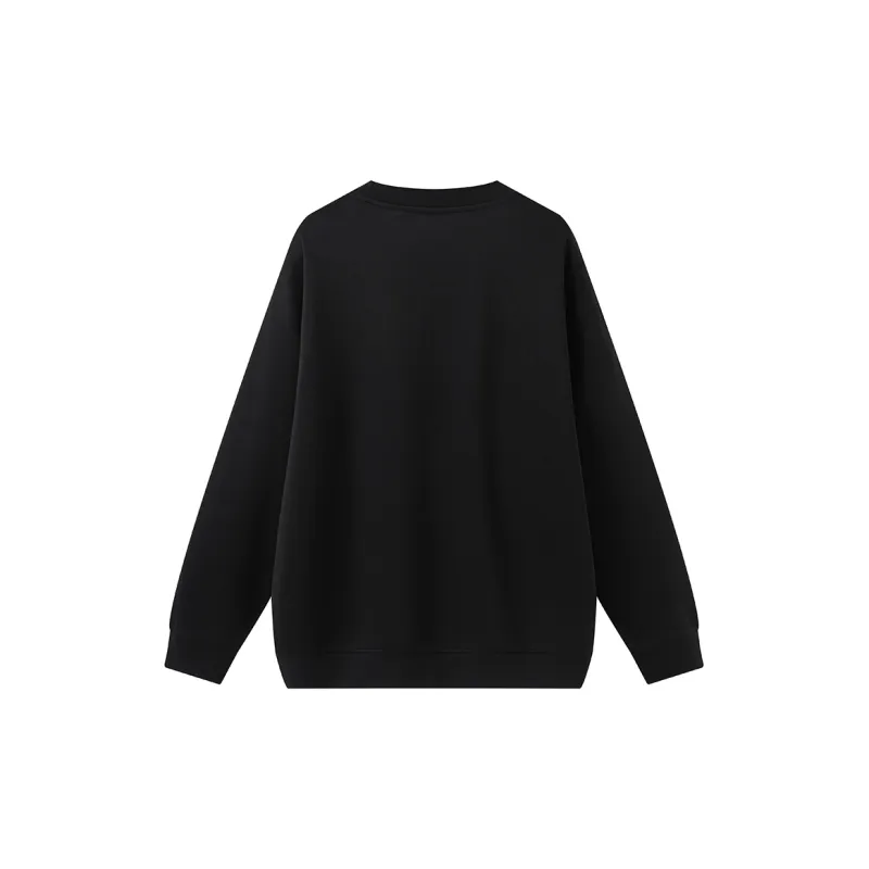Anyveiw Crew Neck Thickened Pullover Long Sleeved Sweatshirt Unisex-1
