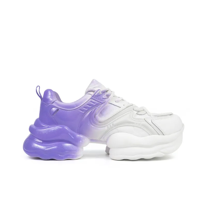 TINMUU Lightweight Height Increasing Mid Top Chunky Sneakers Unisex-9