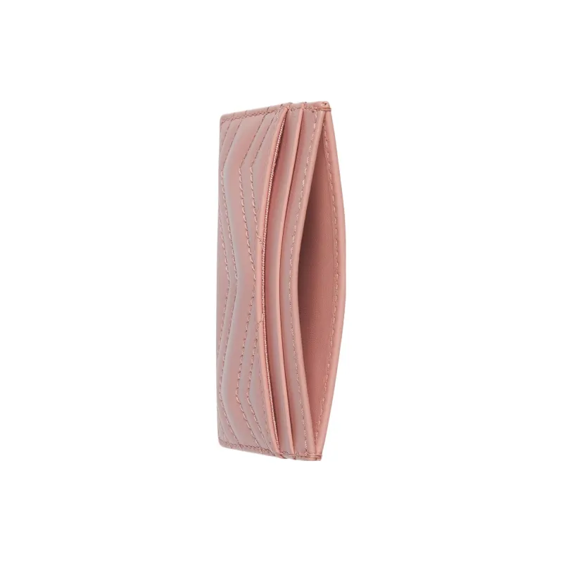 GUCCI GG Marmont Leather Card Holder Women's Light Pink-3
