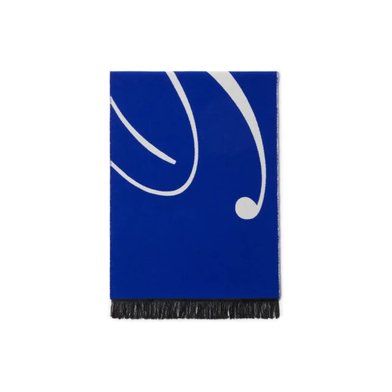 Burberry Logo Intarsia knit Wool blend Scarf-1