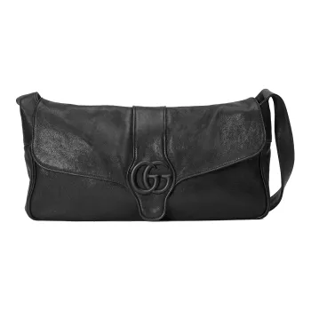 GUCCI Aphrodite Leather Handbag, Shoulder Bag Women's Black