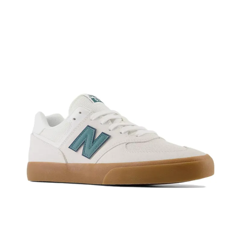 New Balance Numeric 574 574 Vulc Warm Cushioning And Wear Resistant Low Top Skateboard Shoes Unisex White-2