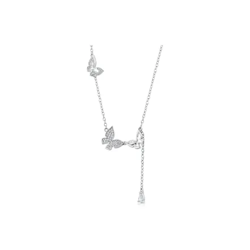 KADER S925 Silver Collarbone Chain Women's