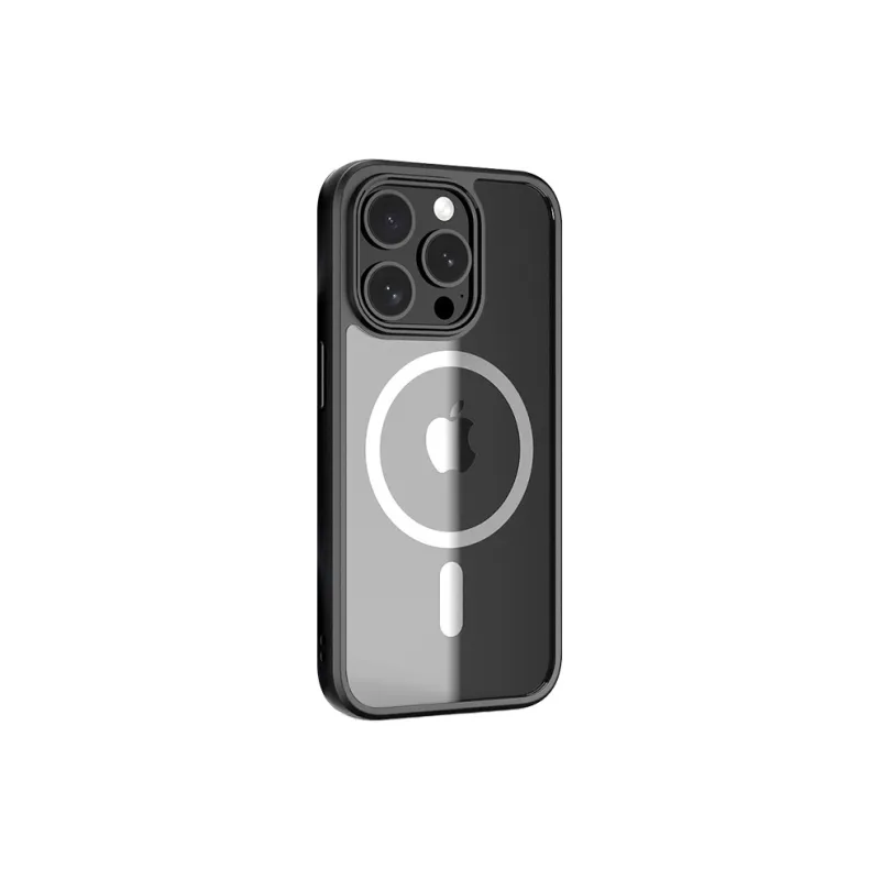 GAAOGKK Transparent Magnetic Silicone Impact Resistant Phone Cases Compatibility IPhone15/Pro/proma Apple-2