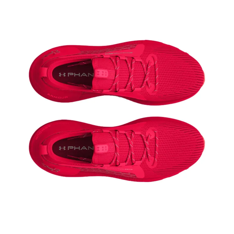 Under Armour HOVR Phantom 3 Wear resistant And Lightweight Low Top Running Shoes Unisex Red-2