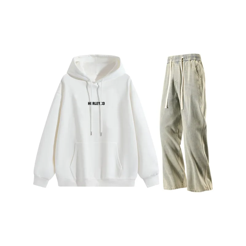 Hurley Sweatshirt Sets Unisex-45