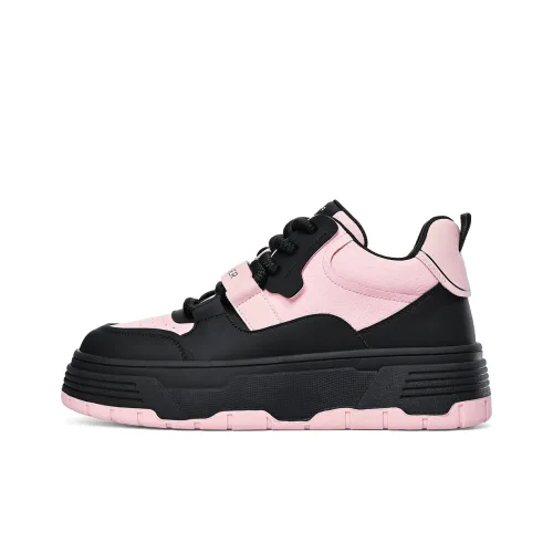 C°BANNER Cushioning, Abrasion Resistant, Height Increasing Low Top Skateboard shoes Bold Women's Pink