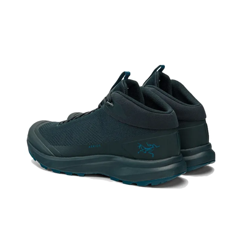 Arcteryx Aerios Cushioning Wear Resistant Mid Top Outdoor Shoes Unisex Black Green-3