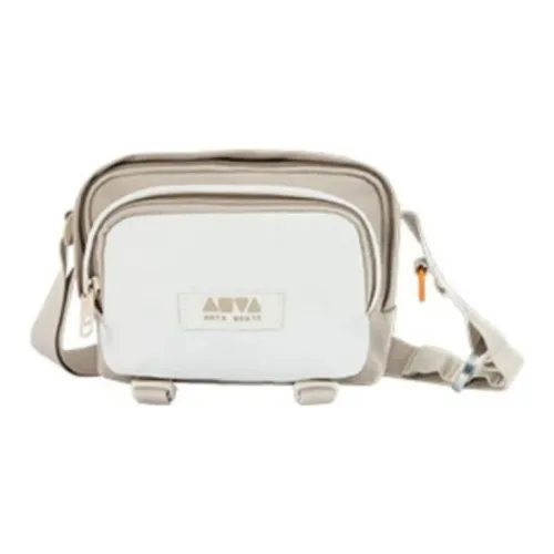 Anta Fabric Crossbody Bag Shoulder Bag Unisex Light Brown