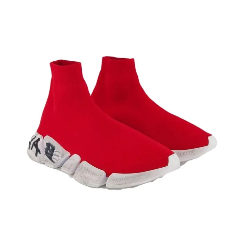 Balenciaga Speed 2.0 Graffiti Red White-2