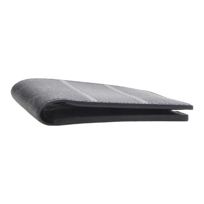 LOUIS VUITTON Coated Canvas Wallet Regular Unisex Black-3