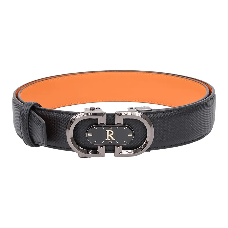 NINE NAIL Leather Belts Men-2