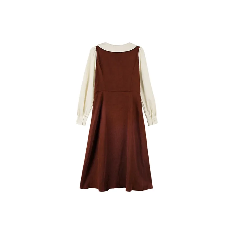 Migu Long Sleeved Dresses Women's Red-1