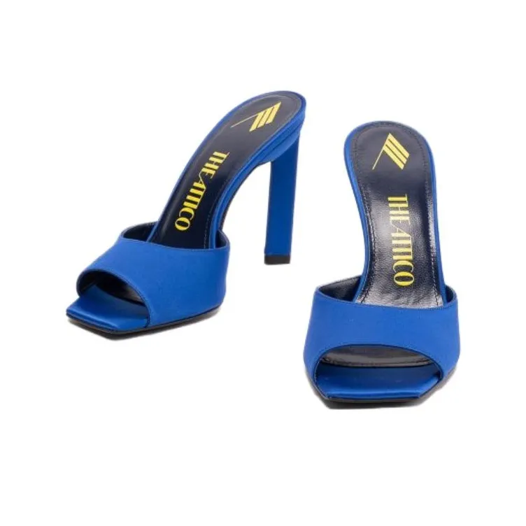 The Attico Rubber Sole Abrasion Resistant Slide Slippers Women's Blue-2