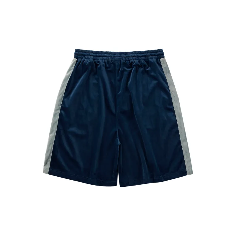 Atry Casual Shorts Unisex Velour Blue-1