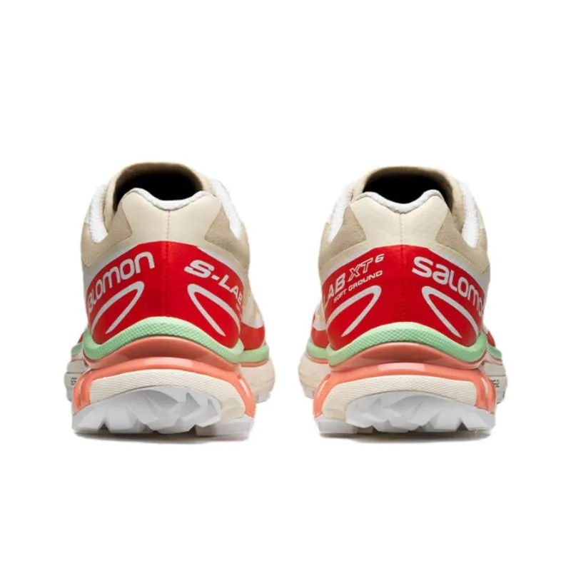 SALOMON XT 6 'Shortbread Poppy Red Green Ash'-4
