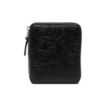 CDG Cow Leather Wallet Regular Unisex Black