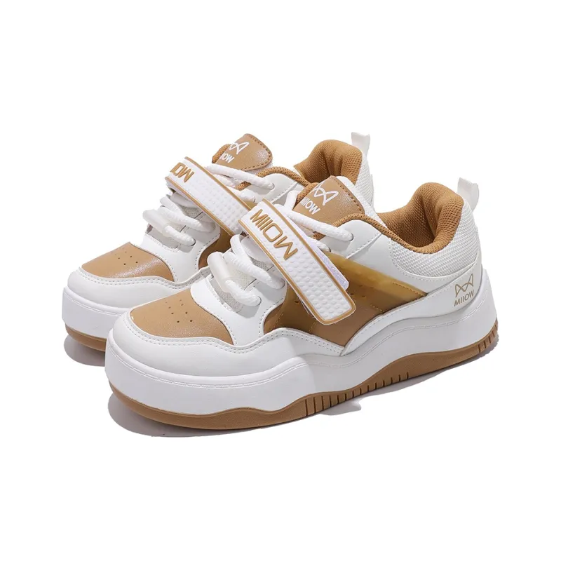 MIIOW Trend Party Series Coverage Wear Resistant Lightweight Height Increasing Low Top Skateboard Shoes Women's-17