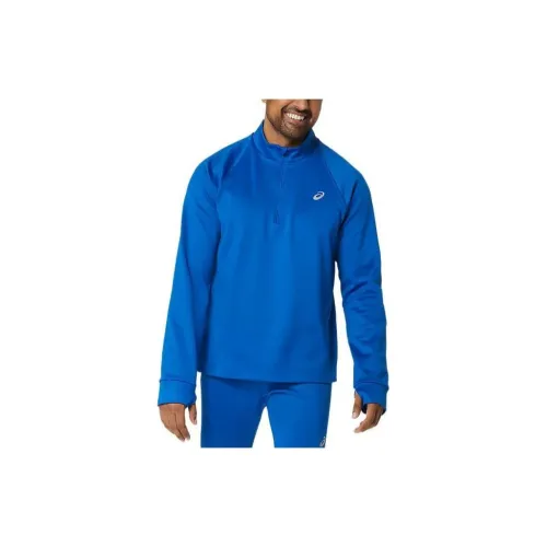 Asics THERMOPOLIS Sweatshirt Men Tuna Blue